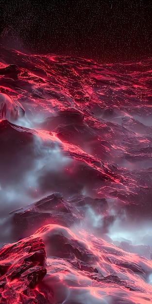 Фото Другая планета в космосе абстрактный фон облака лавы