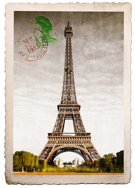 Ansichtkaart van de Eiffeltoren