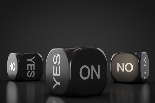 The answer is yes or no Dice with answer option