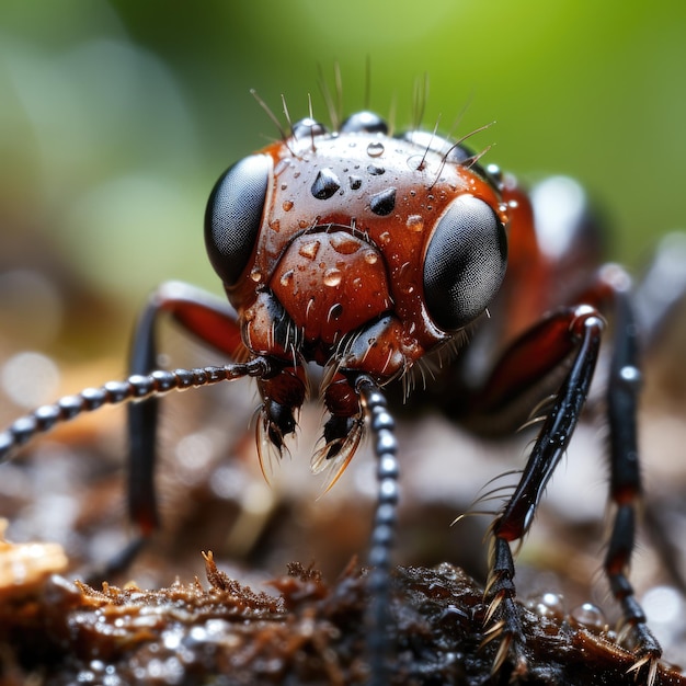 Ant Colony Microscopic View