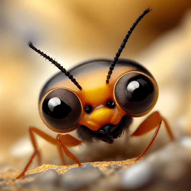 Ant head 3D illustration