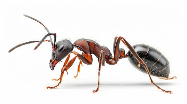 ant on isolated white background