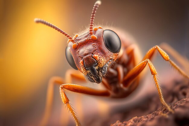 Photo ant macro close up