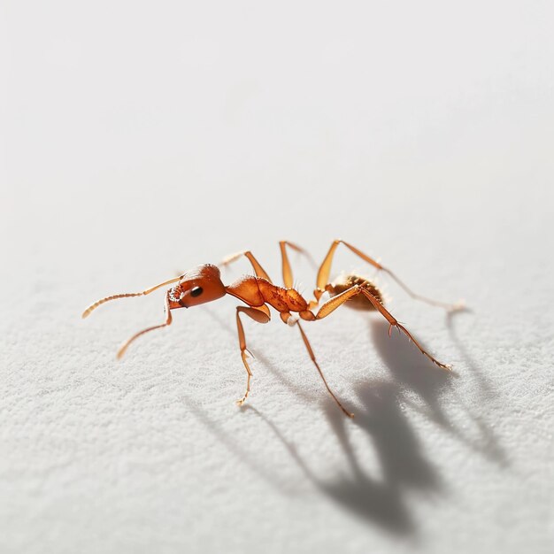 Photo an ant in white background job id b6dd32e7a5a143dc8c83fc4dd9626a41