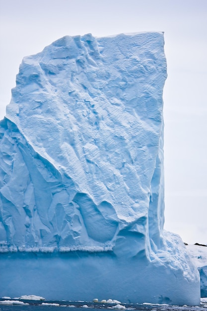 Antarctic iceberg in the snow beautiful winter background