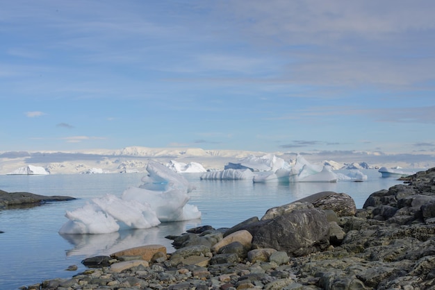 Antarctisch landschap met ijsberg