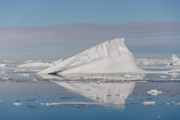 Antarctische landschap met ijsberg