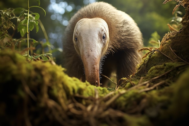 Anteater in Search of Insects in the Undergrowth