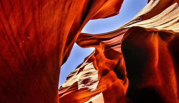 Foto antelope canyon - abstract background viaggio e concetto di natura