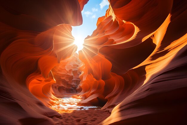 Antelope Canyon in Arizona achtergrond reisconcept