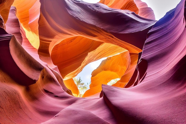 Antelope Canyon lights and rocks arizona usa