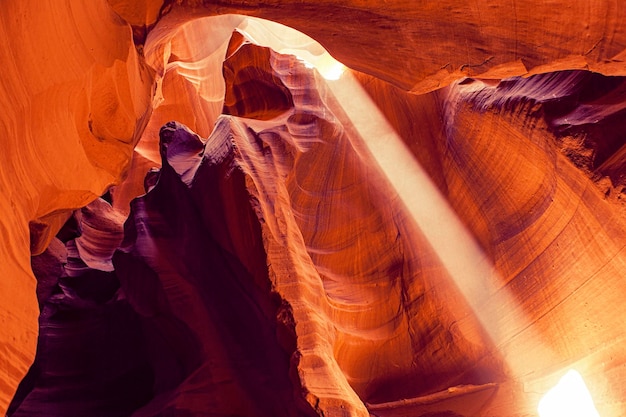 Foto antelope canyon navajo tribale parco arizona