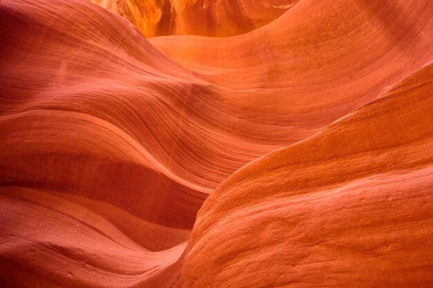 Foto antelope canyon vibrant erosion textures closeup perspectief