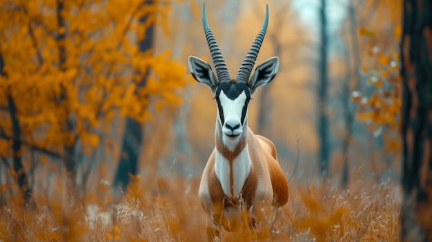 Antelope in a Golden Savanna