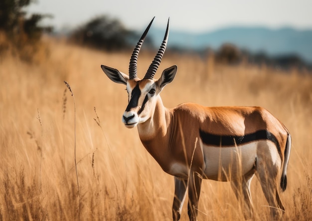 Foto antilopi un gruppo polifiletico di animali erbivori africani e asiatici