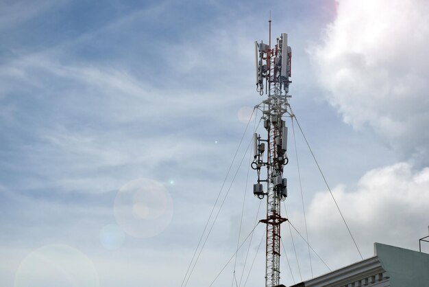 Antenna in the open air outdoors