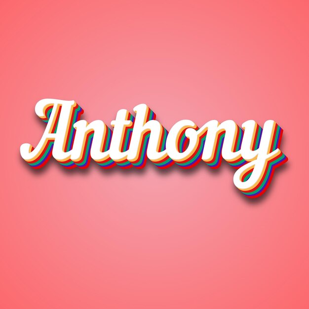 Foto anthony tekst effect foto afbeelding cool