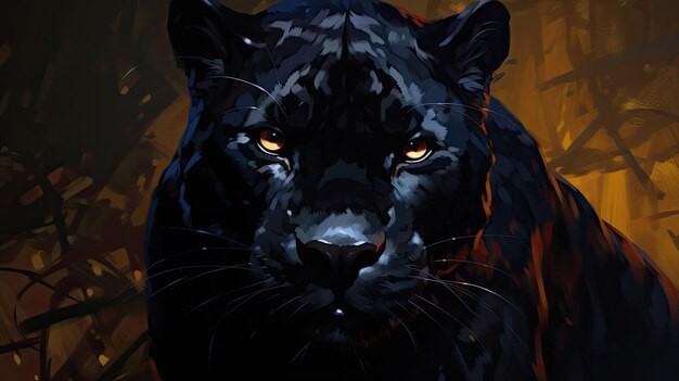 Anthropomorphic Panther Design