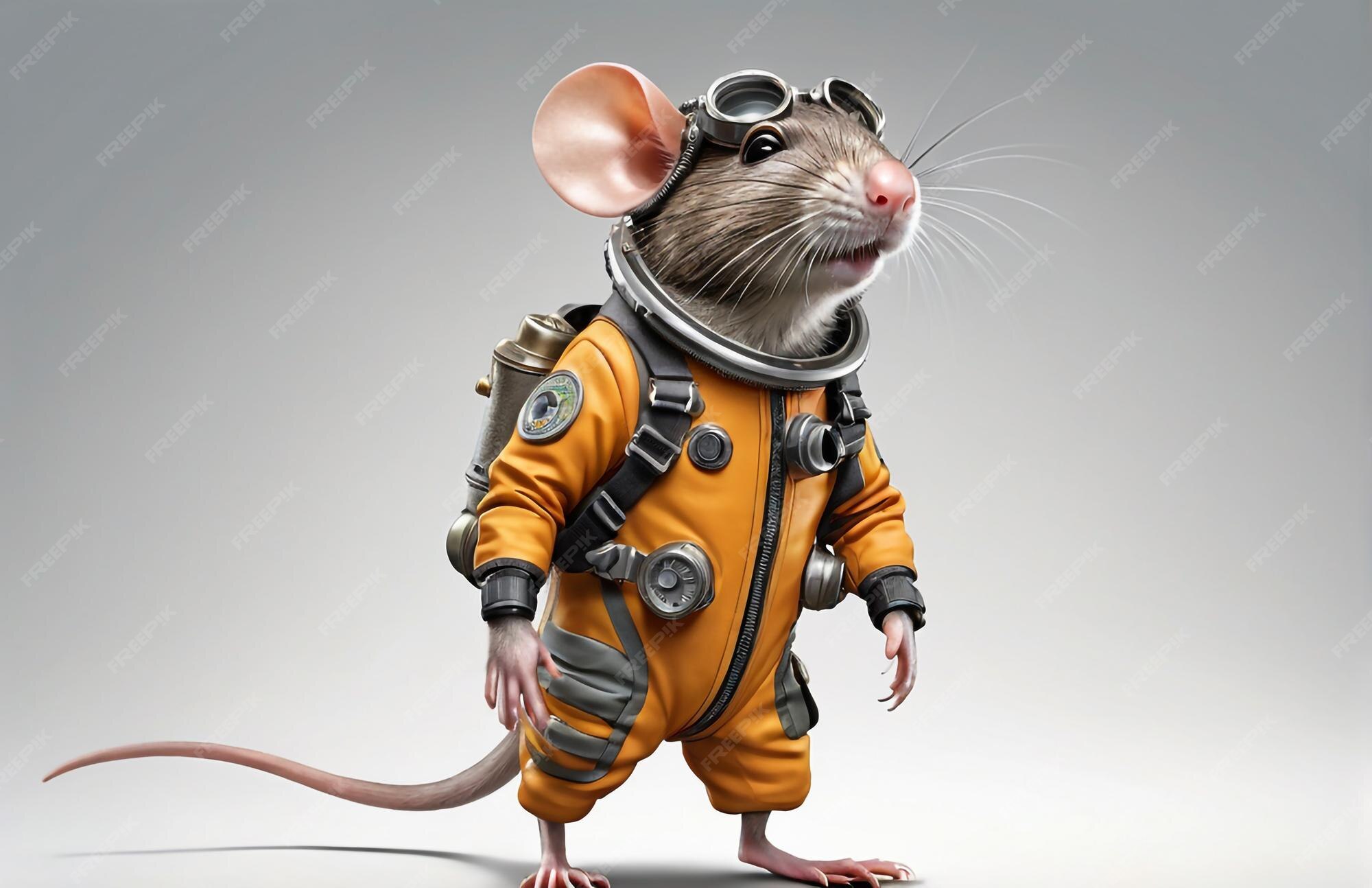 Premium Photo | Anthropomorphic Rat character isolated on background