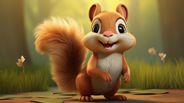 Anthropomorphic Squirrel Design