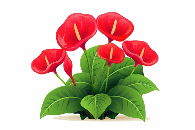 Anthurium icon on white background ar 32 v 52 Job ID cfb918e8a70f421b82093c704c2315f9