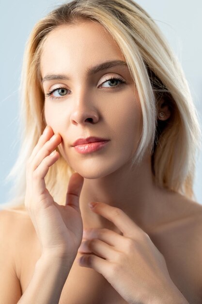 Anti-aging huidverzorging huidverjonging vrouw gezicht