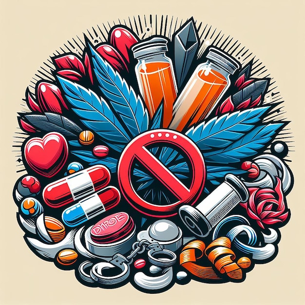 Photo anti drug day free photos image and anti drug day background