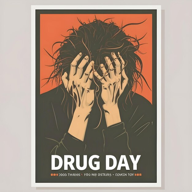 Anti drug day poster