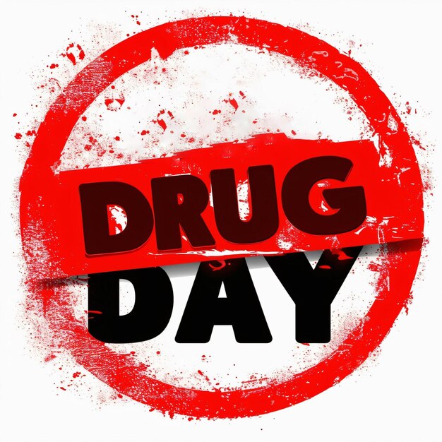 Anti Drug Day sign say no to drugs