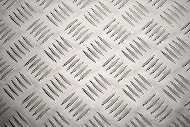 Anti slip aluminum metal plate with diamond pattern texture or background