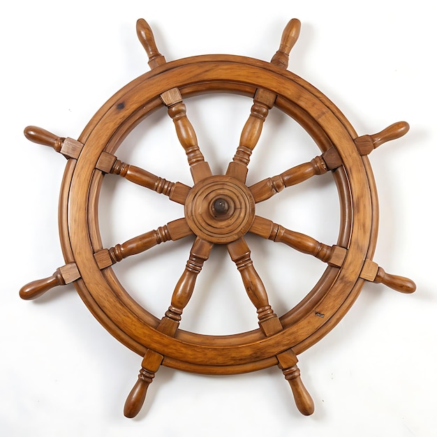 Antiek houten scheepswiel