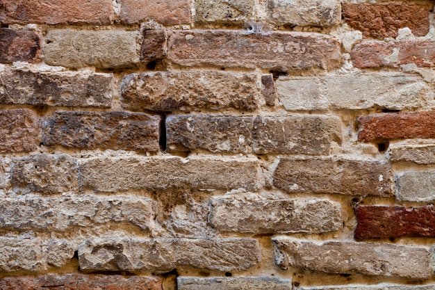 Antieke bakstenen muur textuur.