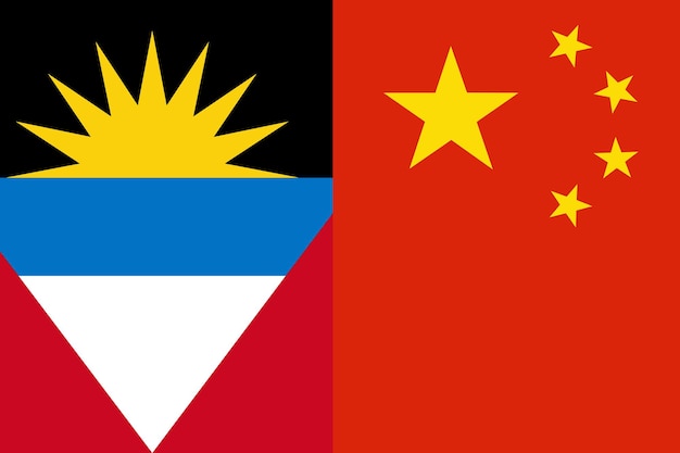 Antigua_and_Barbuda and China flag countries