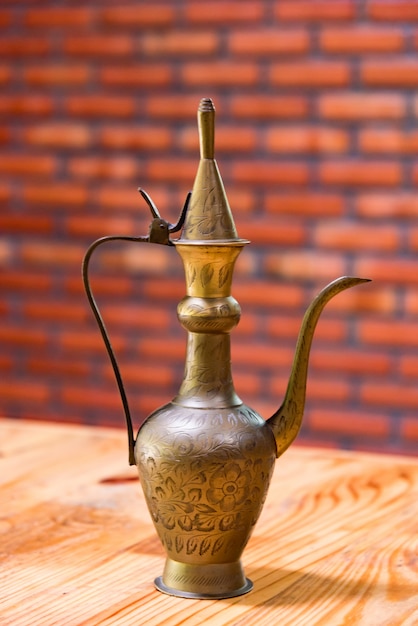 Antigue thai brass teapot 