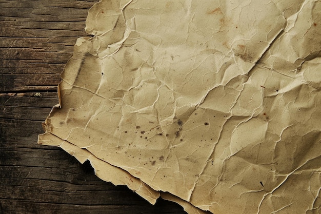 Antique allure Delicate layers of aged yellowed paper with a distinct worn texture preserving stories from the past
