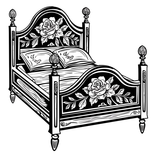 Antique Art Black and White Designs for Tshirt and Tattoo Lovers Featuring Die Cut Outlines Ink