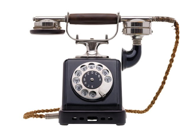 Photo antique black telephone