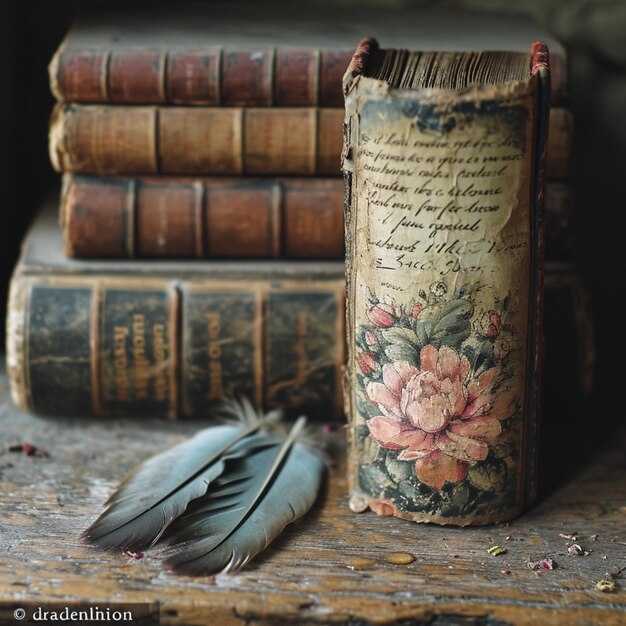 Antique books and quills