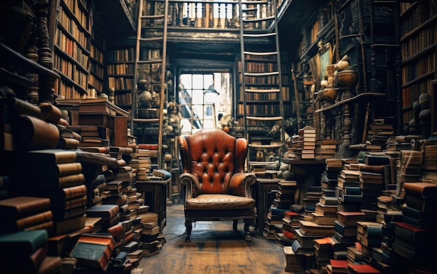 Antique Bookshelves Timeless Literary Treasures