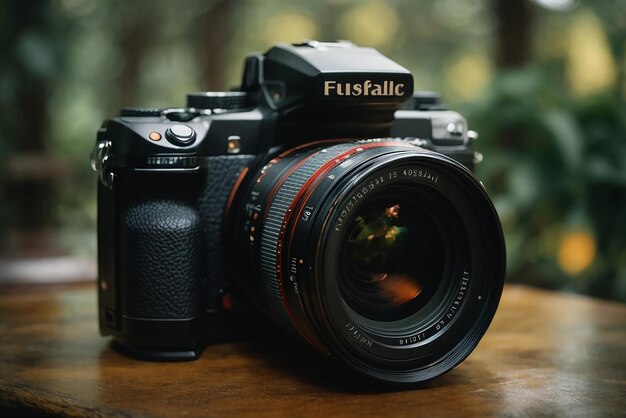 antique camera in the grass