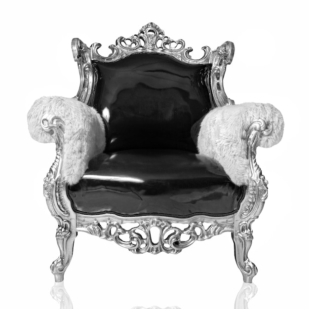 antique chair isolated on white