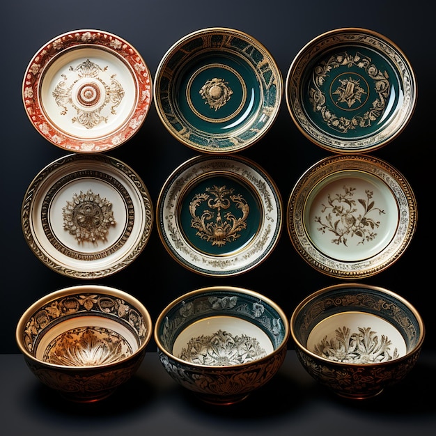 Photo antique dishes