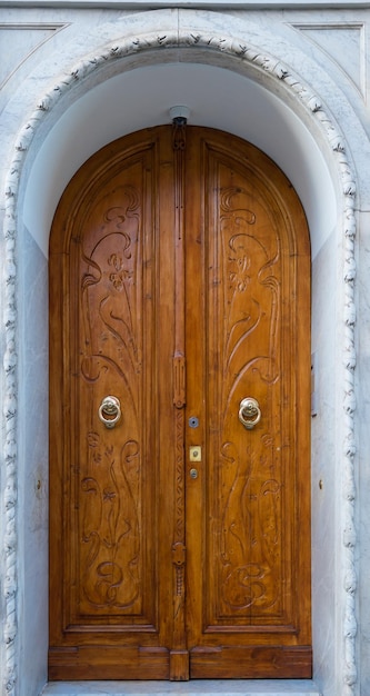 Antique doors with details in Venice Italy