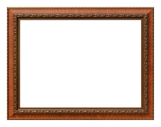 Antique frame isolated on the white background vintage style