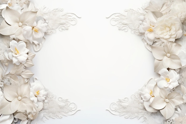 antique frame on white