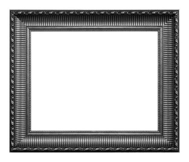 Antique gold frame isolated on the white background