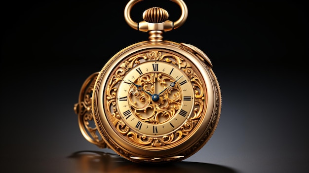 Antique gold pocket watch