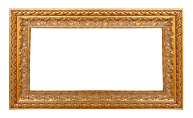 antique gold wooden picture frame