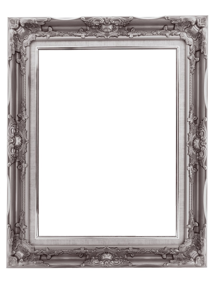 Photo antique golden frame isolated