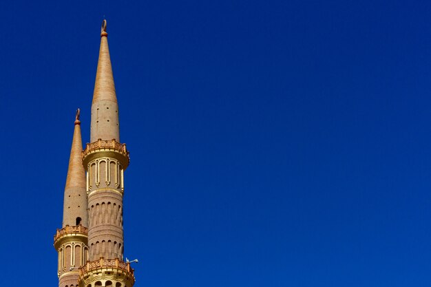 Antique golden minaret 